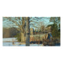 Beautiful Rural Snow Scene Custom Photo Card