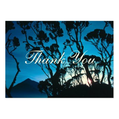 Beautiful Rwanda Giant Heather Thank You Cards Business Card Template by dizzypixels