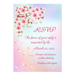 Beautiful  Sakura RSVP card invitations