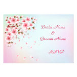 Beautiful Sakura RSVP cards invitations