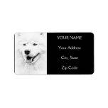 Beautiful Samoyed dog art Personalized Address Labels