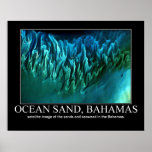 Beautiful satellite image of Bahamas Posters