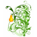 Beautiful Scrollwork with Pear t-shirts