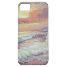 Beautiful Seascape 18x24" canvas oil iPhone 5 Case