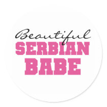 Beautiful Serbian Babe stickers by world_wide Beautiful Serbian Babe stickers