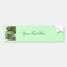 Beautiful Serene Buddha Statue Bumper Sticker