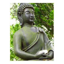 Beautiful Serene Buddha Statue Post Cards