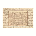 Beautiful Seville, Spain Antique European Map canvas prints