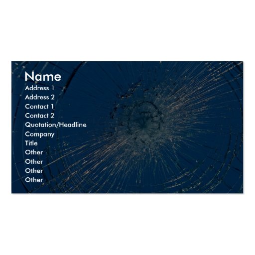 Beautiful Shattered glass Business Card Template