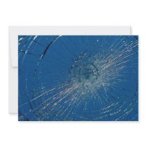 Beautiful Shattered glass Custom Announcements