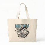 Beautiful Siberian Husky Tote Bags