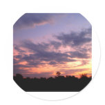 beautiful sky  and  cloud round sticker