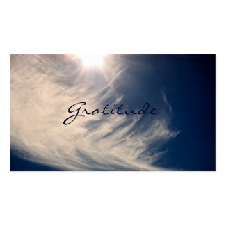 Beautiful Sky & Gratitude Inspires Custom Business Cards