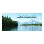beautiful sky, lake and mountain Grand Teton Rack Card