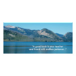 beautiful sky, lake and mountain Grand Teton Personalized Rack Card