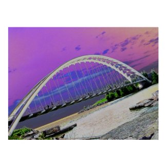 Beautiful Snake Bridge over Humber River at Sunnys print