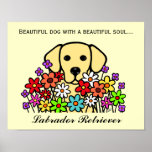 Beautiful Soul Yellow Labrador Illustration Print