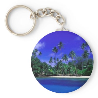 Beautiful South Pacific Key Chain by design_girl