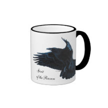 Beautiful Spiritual Raven Bird Mug Moar Art
