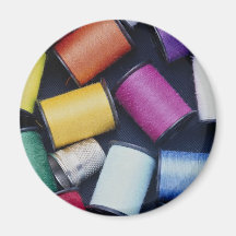 Beautiful Spools of thread Fridge Magnet
