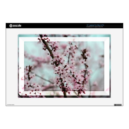 Beautiful Spring Cherry Blossom Decal For 15" Laptop
