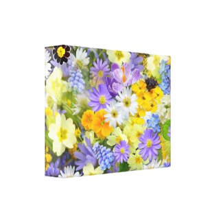 Beautiful Spring Flowers Wrapped Canvas Gallery Wrap Canvas