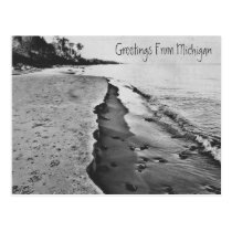 Beautiful Spring Lake Michigan Shoreline Beach postcards