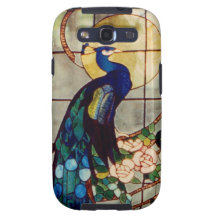 Beautiful Stained Glass Peacock Galaxy S3 Case