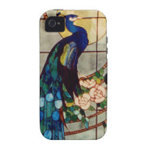 Beautiful Stained Glass Peacock iPhone 4/4S Case