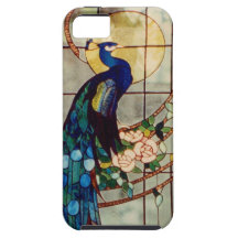 Beautiful Stained Glass Peacock iPhone 5 Case