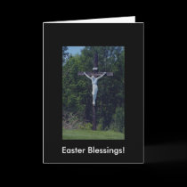 Beautiful Statue Of  Jesus On Wood cards