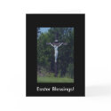 Beautiful Statue Of Jesus On Wood cards by CustomCards Beautiful Statue Of Jesus On Wood cards