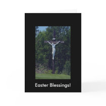 Beautiful Statue Of  Jesus On Wood cards