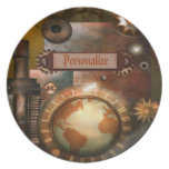 Beautiful Steampunk Personalized Plate
