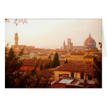 Beautiful summer view from Florence Cards