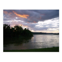 Beautiful Sunrise at Ohio River Post Cards