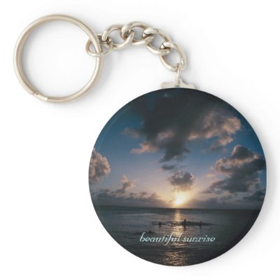 beautiful sunrise keychain by design_girl