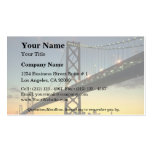 Beautiful Sunset: Bay Bridge, San Francisco, Calif Business Card Templates