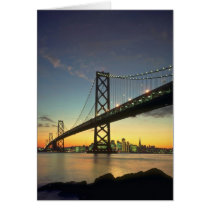 Beautiful Sunset: Bay Bridge, San Francisco, Calif Greeting Card