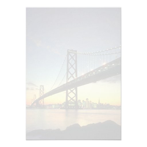 Beautiful Sunset: Bay Bridge, San Francisco, Calif Invite