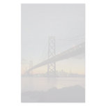 Beautiful Sunset: Bay Bridge, San Francisco, Calif Custom Stationery