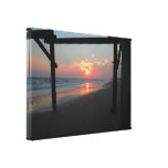 Beautiful "Sunset Beneath the Pier" Canvas Prints