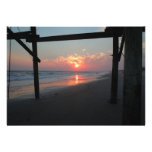 Beautiful "Sunset Beneath the Pier" Personalized Announcements