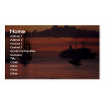 Beautiful Sunset: Bridgetown Harbor, Barbados Business Card Template