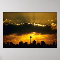 Beautiful Sunset: Calgary sunset, Alberta, Canada Posters
