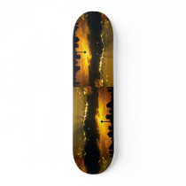 Beautiful Sunset: Calgary sunset, Alberta, Canada Skateboard Deck