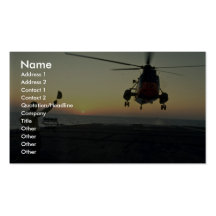 Beautiful Sunset: Canadian Navy, sunset landing, C Business Card Template