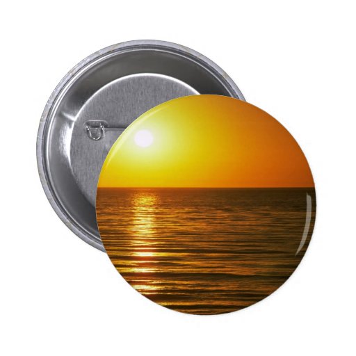 Beautiful Sunset: Cardiff-By-The-Sea, California Button