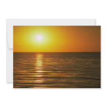Beautiful Sunset: Cardiff-By-The-Sea, California Custom Invitations