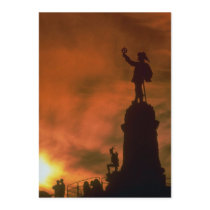 Beautiful Sunset: Champlain Memorial, Ottawa, Cana Personalized Announcement